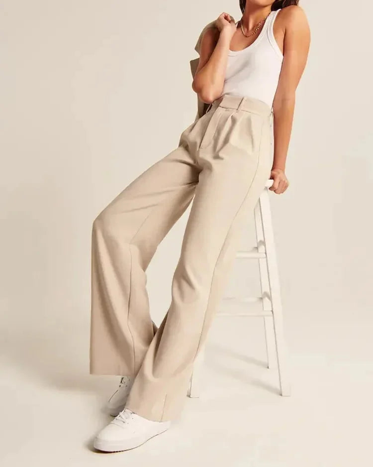 Alleen vandaag 50% korting! l high waist casual fashionclub broek