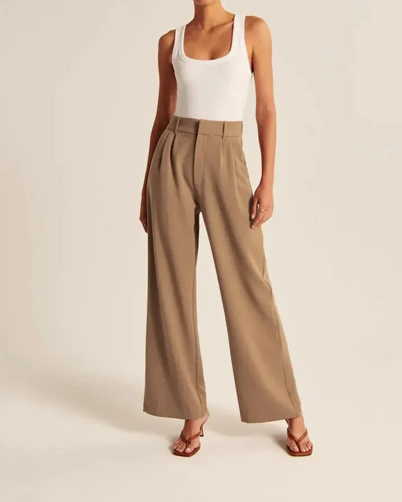 Alleen vandaag 50% korting! l high waist casual fashionclub broek