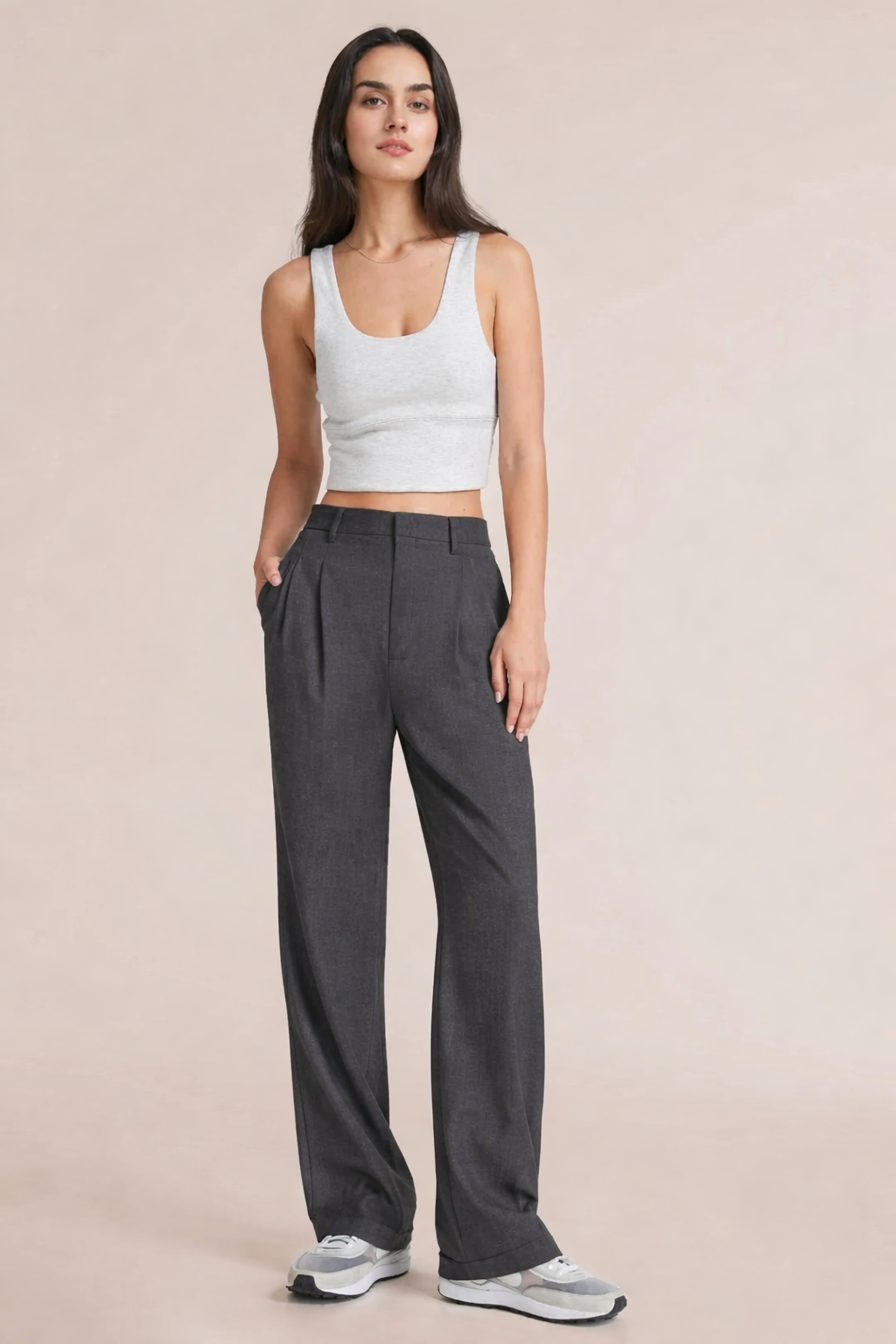 Alleen vandaag 50% korting! l high waist casual fashionclub broek
